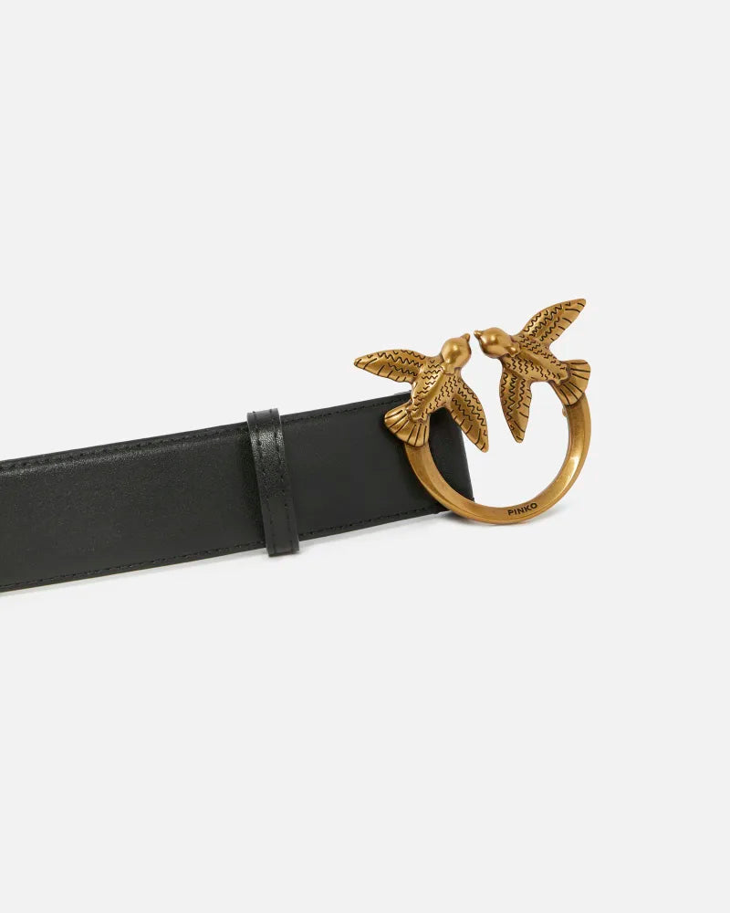 PINKO LOVE BERRY H4 BELT.LOW VITELLO FW25