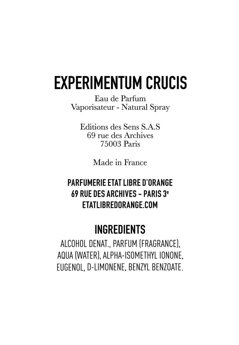 ETAT LIBRE D'ORANGE EXPERIMENTUM CRUCIS