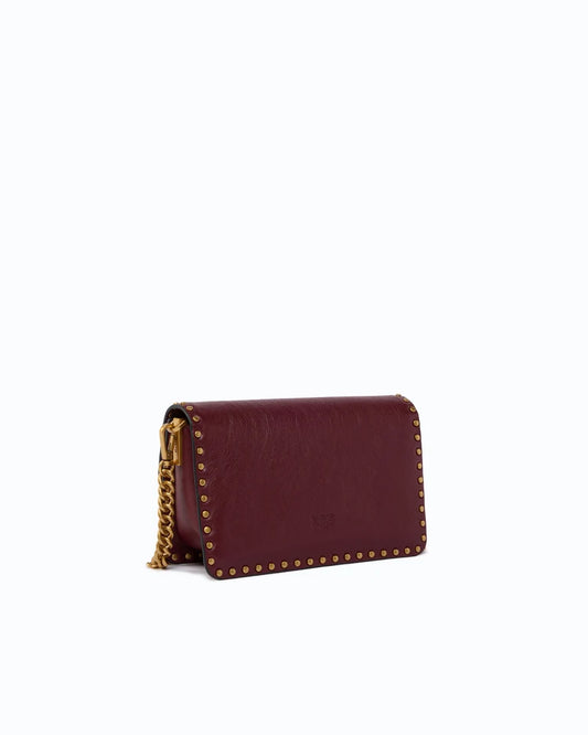 PINKO Borsa mini LOVE ONE SLOUCHY MN. STUDS SMA