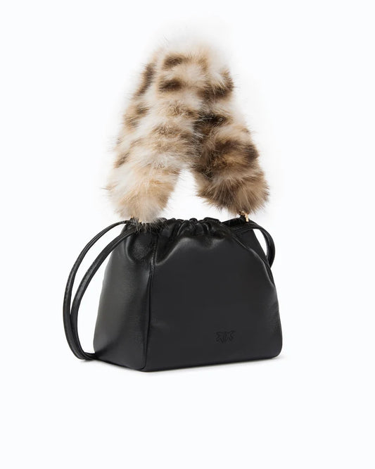 PINKO SECCHIELLO POUCH NAPPA/MACULA IMITATIONFU