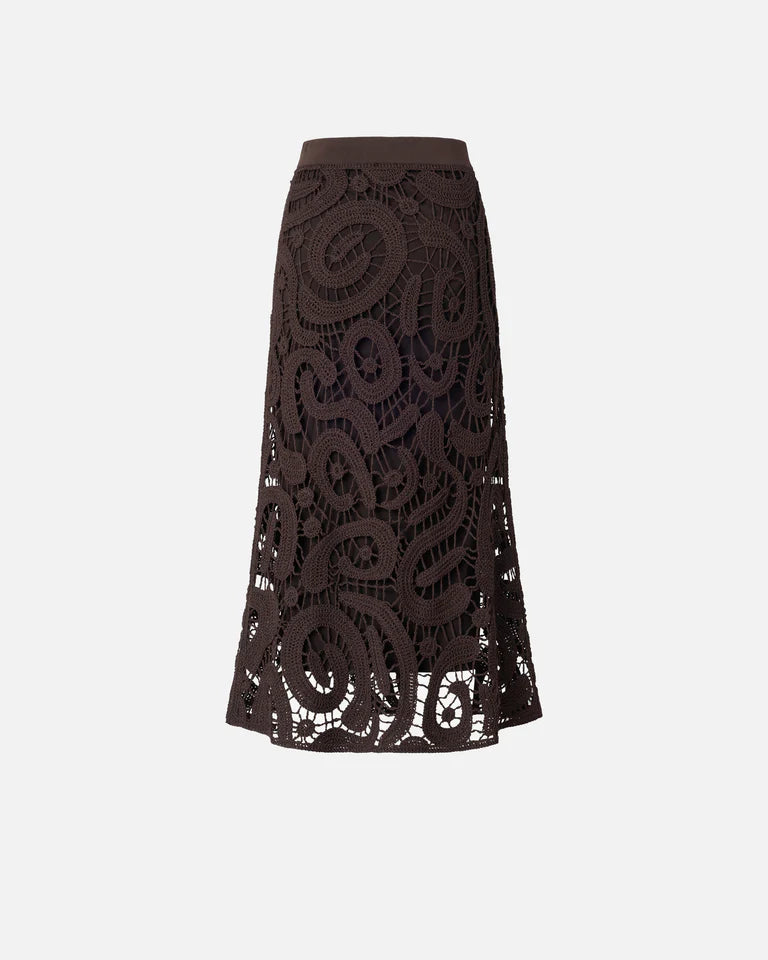 Pinko MAESTRALE GONNA CROCHET GEOMETRIC SS26
