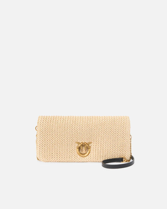 PINKO CLICK SOFT HORIZONTAL CLASSIC RAFIA SS26
