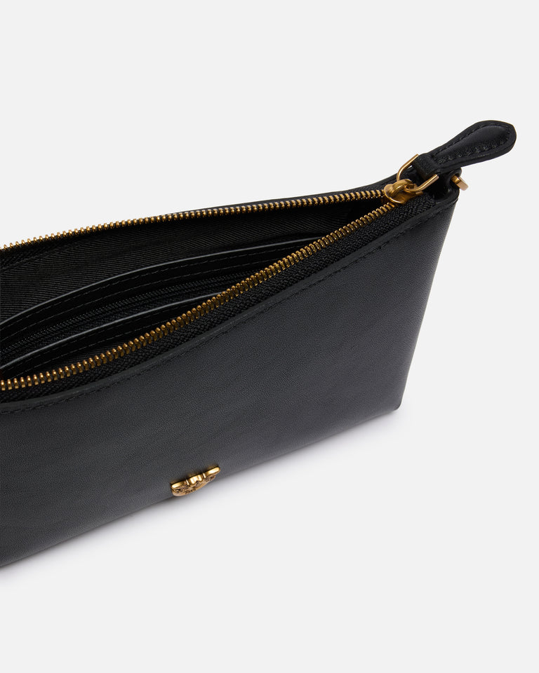 PINKO FLAT HORIZONTAL MINI VITELLO SETA SS26