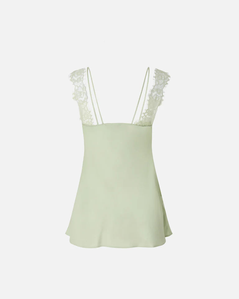 Pinko LYDIA TOP TWILL MIT SPITZE SS26