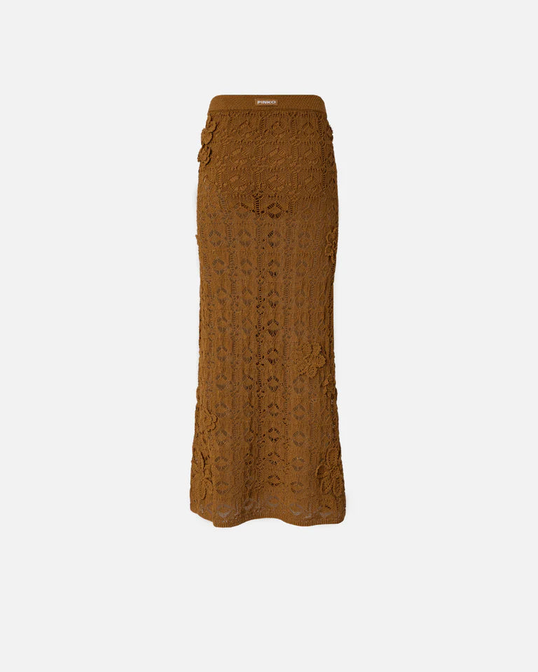 PINKO ANTHEMIS GONNA CROCHET SEWON SS26