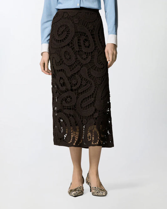 Pinko MAESTRALE GONNA CROCHET GEOMETRIC SS26