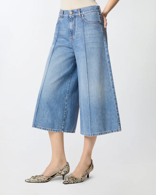 Pinko  BURKINA BERMUDA CLOUDY BLUE DENIM SS26