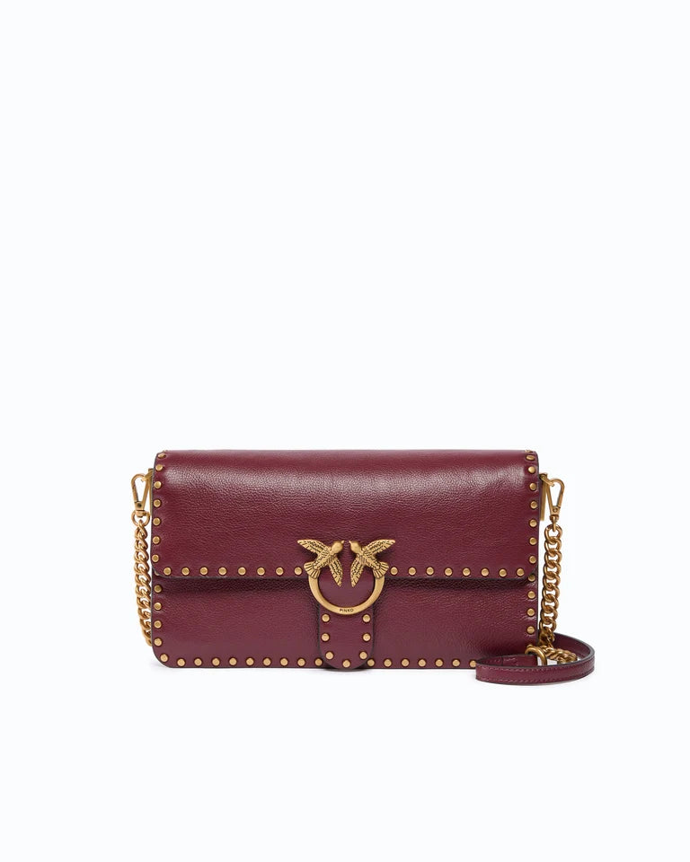 PINKO Borsa a mano e tracolla LOVE ONE SLOUCHY CL STUDS SMAL