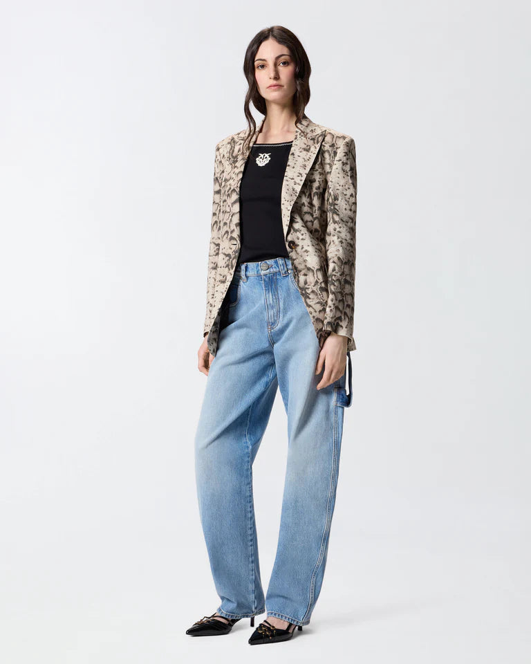 Pinko  BITETTO CANOTTA COSTINA LOGO  SS26