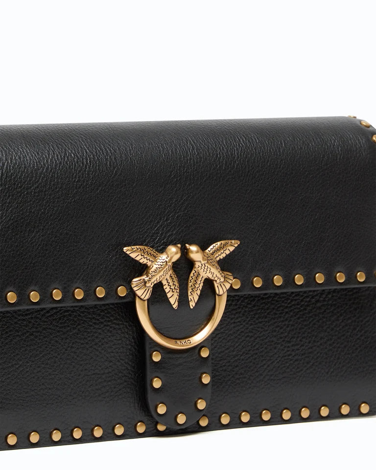 PINKO Borsa a mano e tracolla LOVE ONE SLOUCHY CL STUDS SMAL