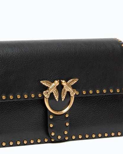 PINKO Borsa a mano e tracolla LOVE ONE SLOUCHY CL STUDS SMAL