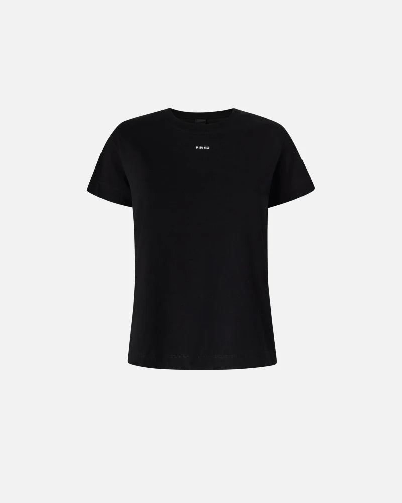 Pinko  BASICO T-SHIRT JERSEY LOGO PINKO FW25