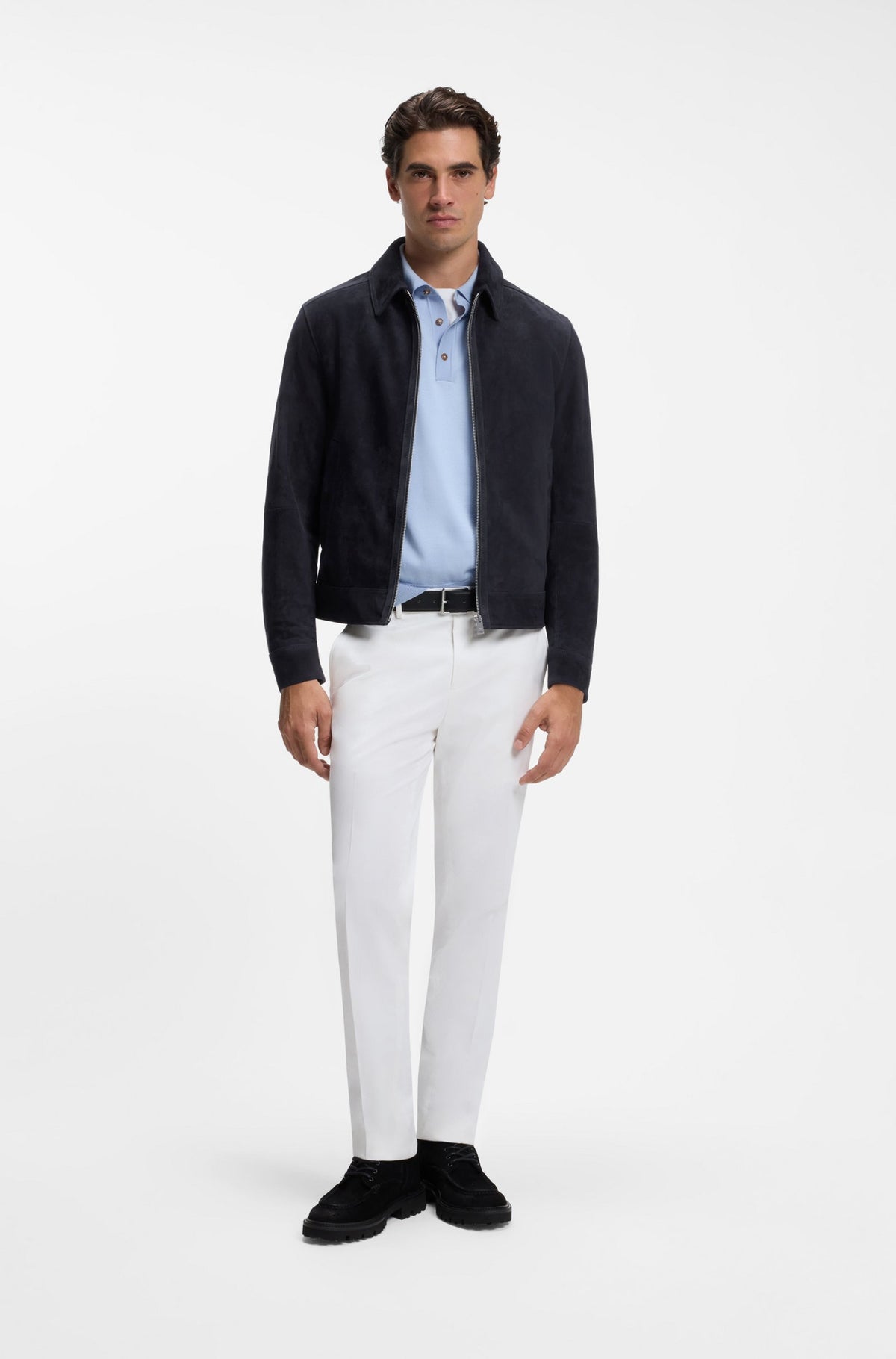 BOSS Giubbotto in pelle H-Malbano7 10281653 01