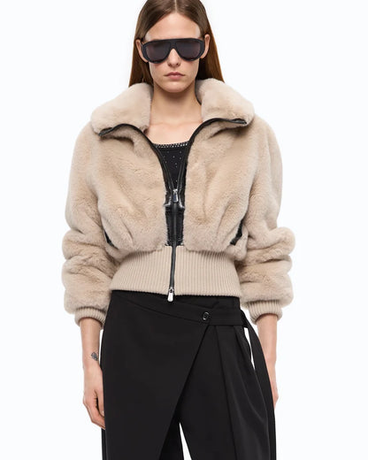 PINKO Simil Pelliccia BAGELS