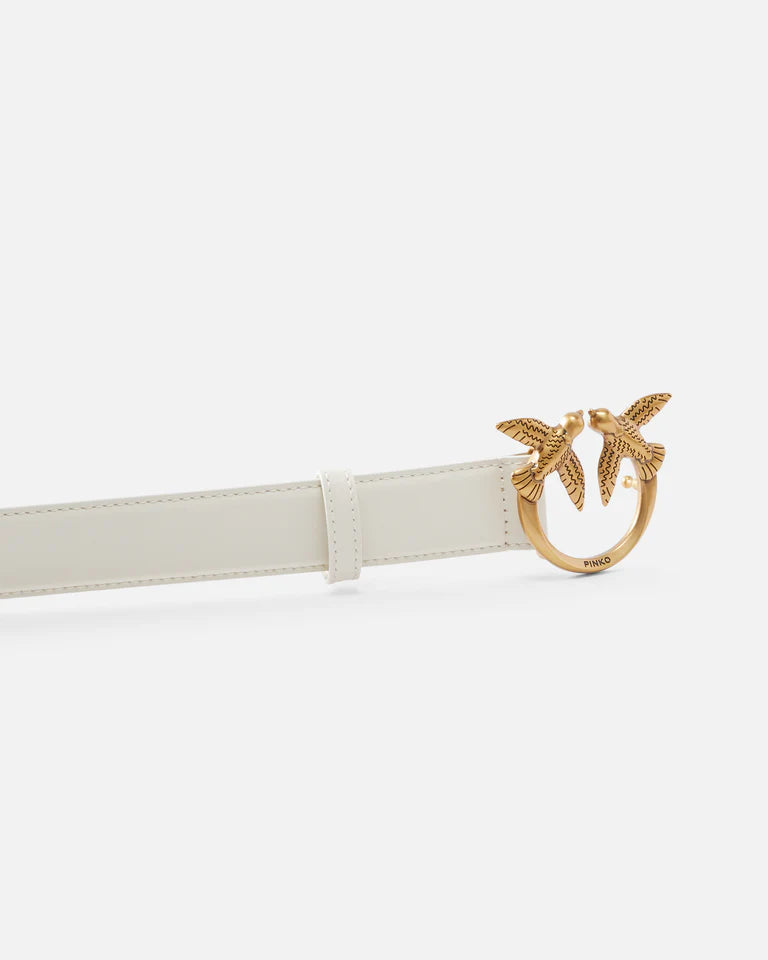 PINKO  LOVE BERRY H3 BELT.LOW VITELLO SS26