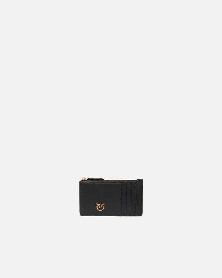 PINKO  AIRONE CARDHOLDER VITELLO SETA SS26
