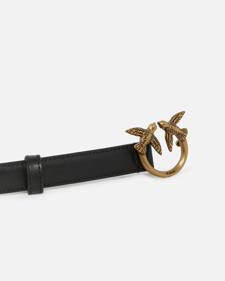 PINKO  LOVE BERRY H2 BELT.LOW VITELLO SS26