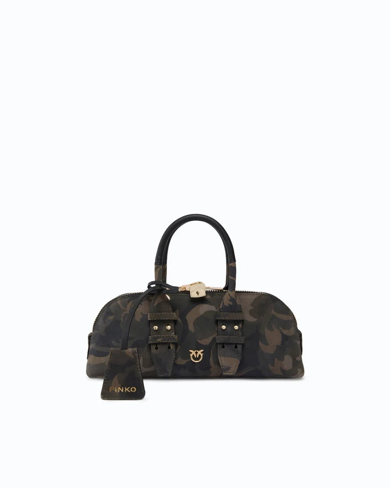 PINKO Borsa a mano e tracolla BOWLING BAG HORIZONTAL SUEDE P
