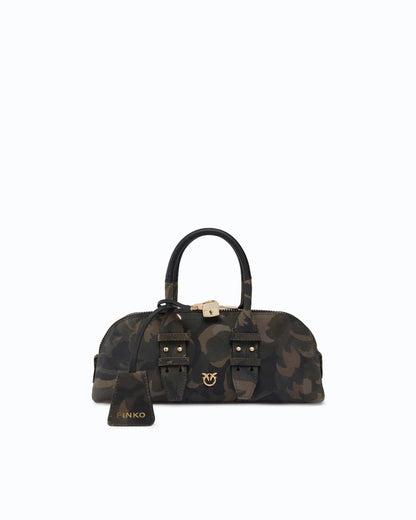 PINKO Borsa a mano e tracolla BOWLING BAG HORIZONTAL SUEDE P