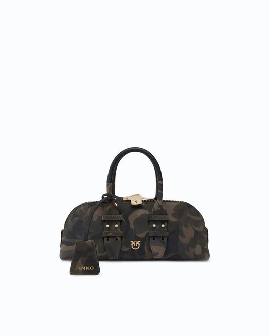PINKO Borsa a mano e tracolla BOWLING BAG HORIZONTAL SUEDE P