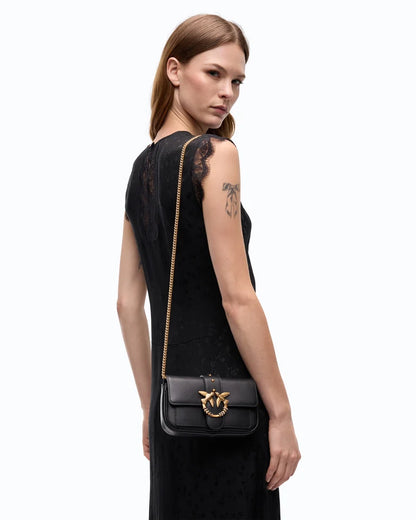 PINKO POCHETTE LOVE POCKET NEW BUCKLE VITELLO