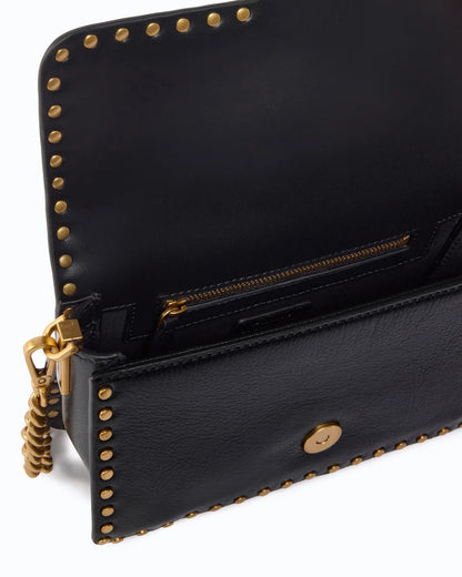 PINKO Borsa mini LOVE ONE SLOUCHY MN. STUDS SMA