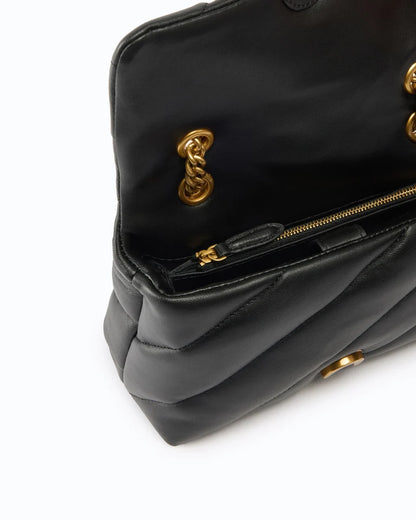 PINKO Borsa a mano e tracolla PUFF MINI NEW BUCKLE SHEEP NAP