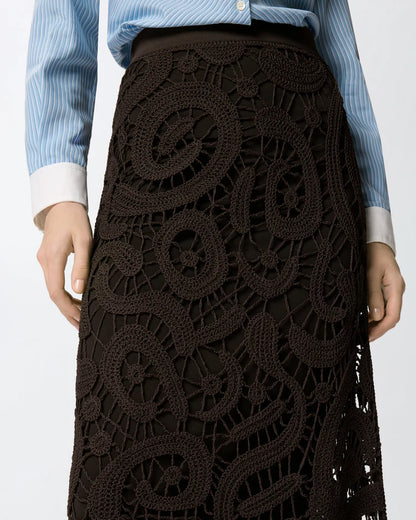 Pinko  MAESTRALE GONNA CROCHET GEOMETRIC SS26