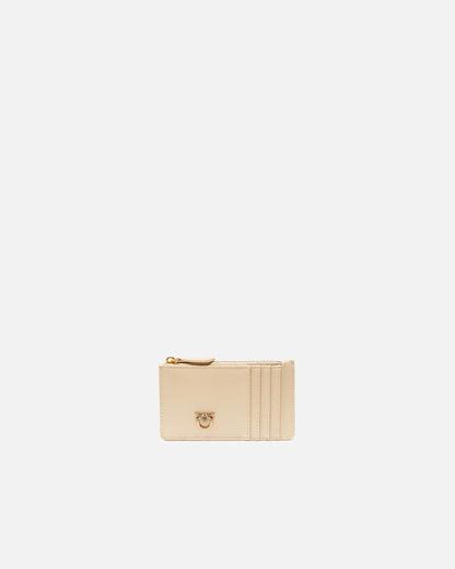 PINKO  AIRONE CARDHOLDER VITELLO SETA SS26