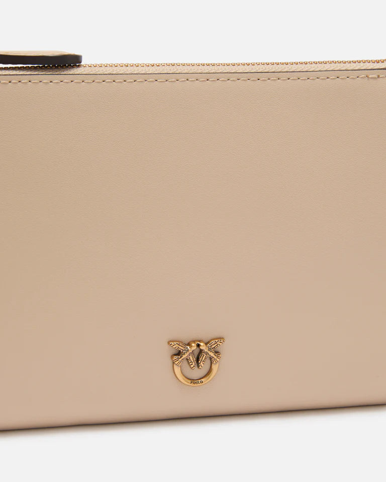 PINKO  FLAT HORIZONTAL MINI VITELLO SETA SS26