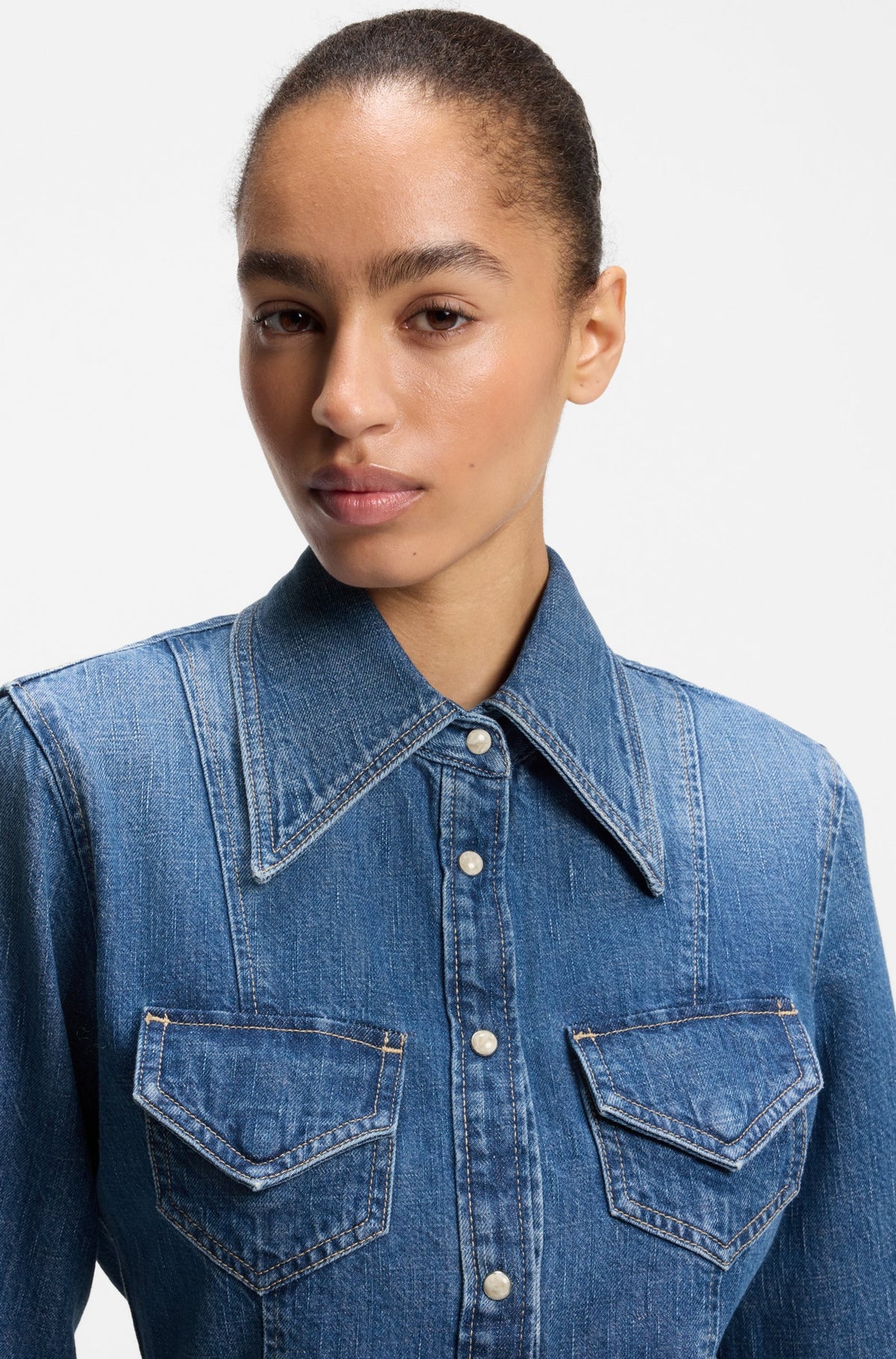 BOSS Camicia in denim C_SLIM SHIRT 10280117 01