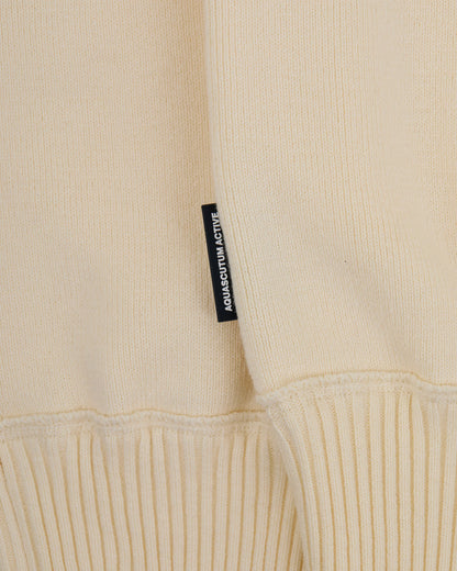 AQUASCUTUM MAGLIA COTTON KNIT CREWNECK SWEATER AA_A006_WO004