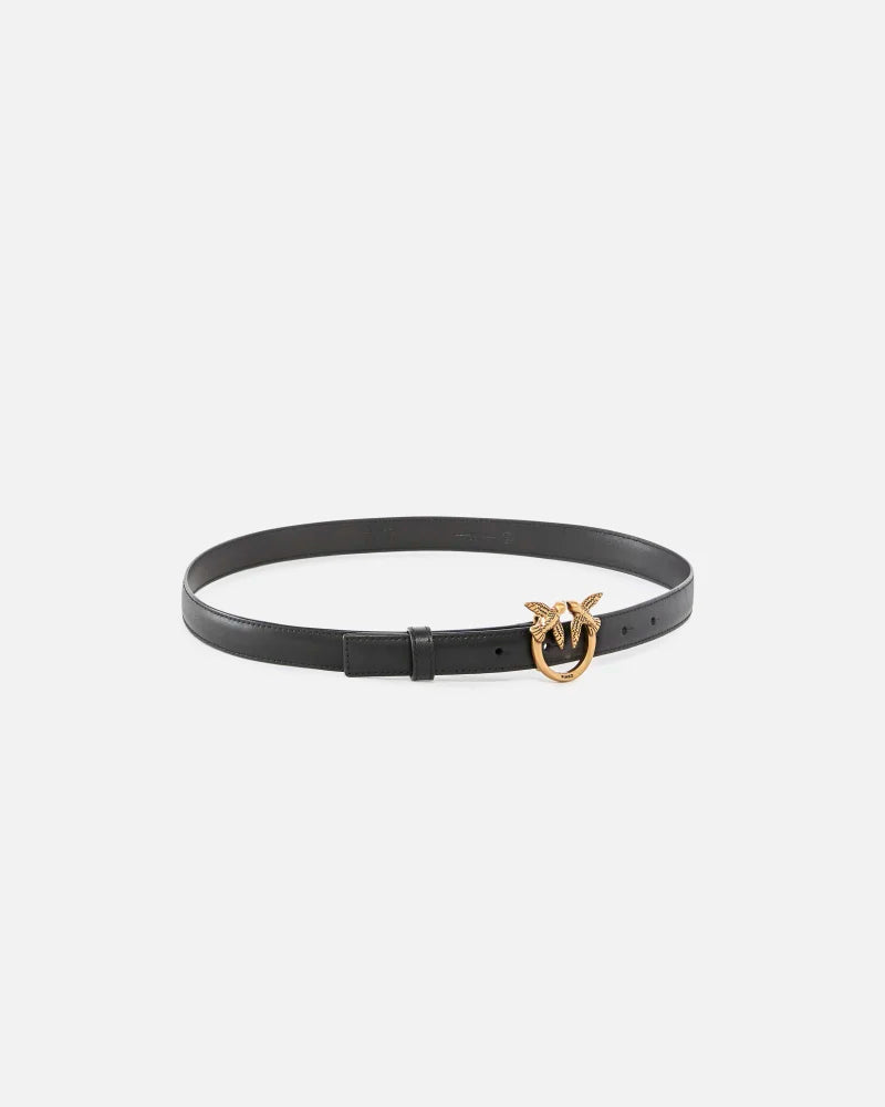 PINKO  LOVE BERRY H2 BELT VITELLO SETA 25