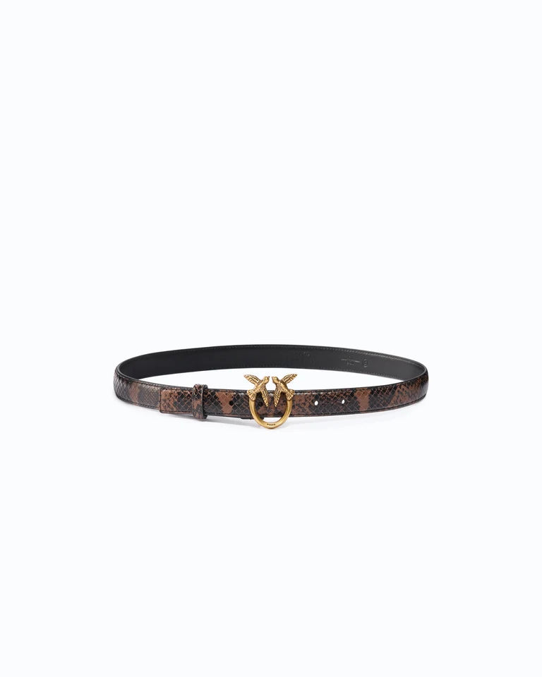 PINKO Cintura LOVE BERRY H2 BELT.LOW PYTHON