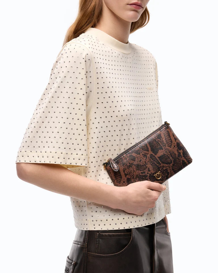 PINKO BUSTINA FLAT HORIZONTAL MINI PYTHON PR