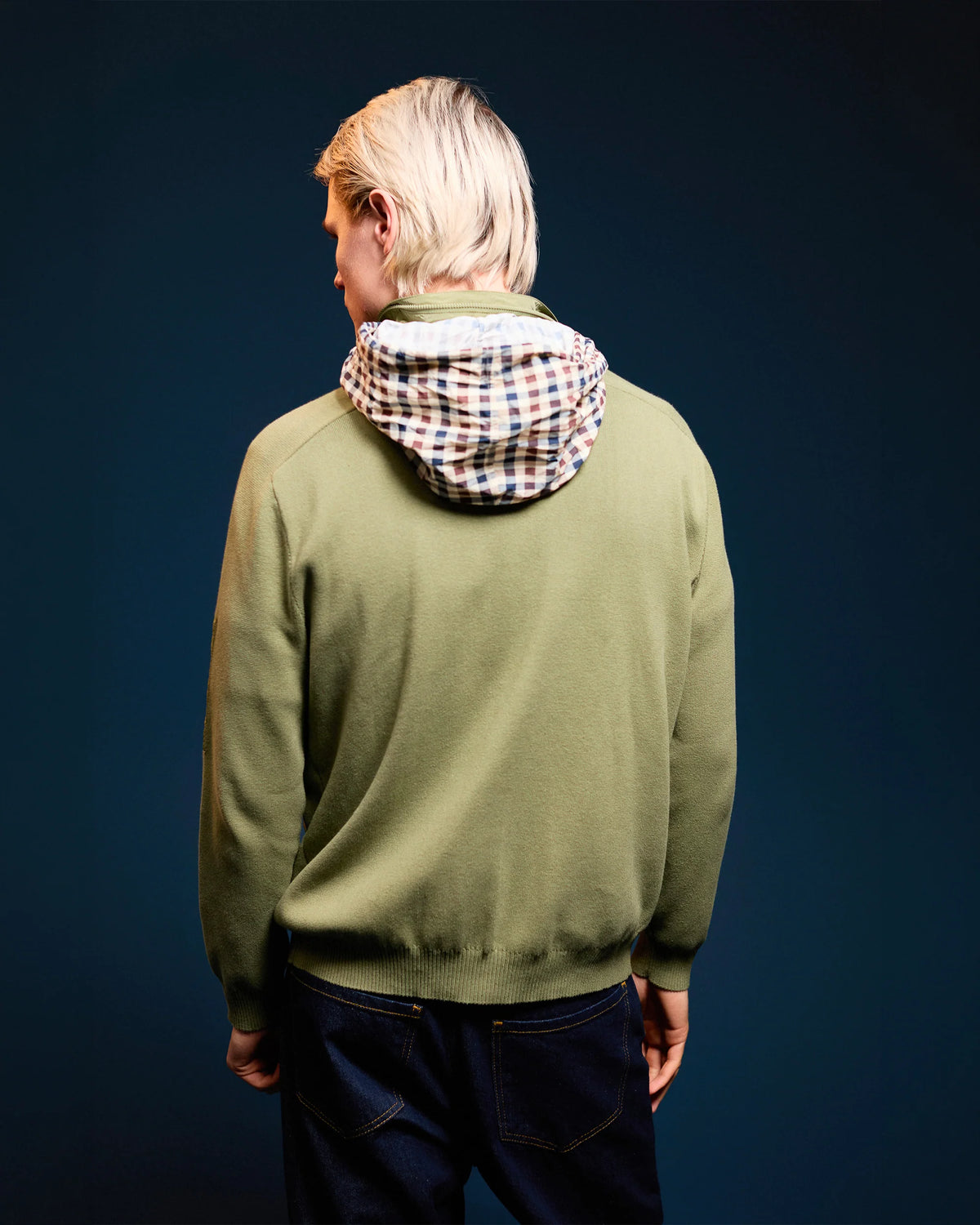 AQUASCUTUM MAGLIA COTTON KNIT FZ SWEATER AA_A006_WO001