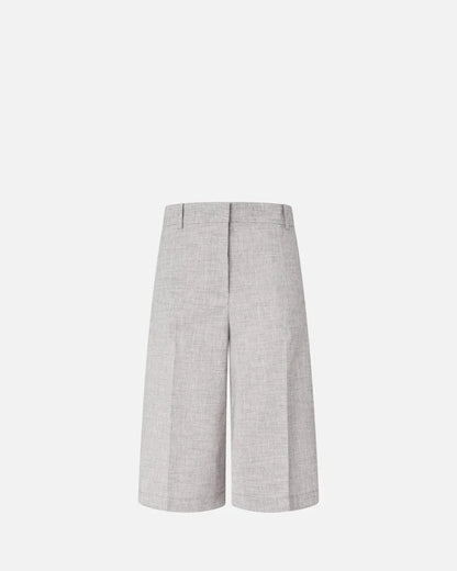 PINKO  ANGERA BERMUDA FIAMMATO LINO COTONE SS26