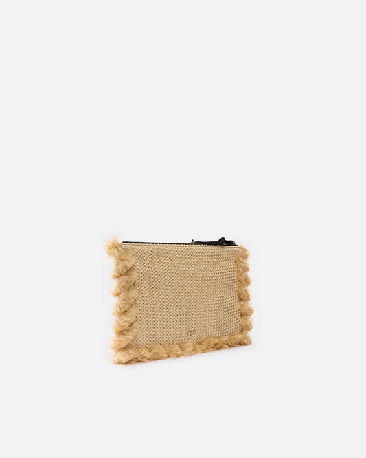 PINKO  FLAT HANDLE RAFIA SS26