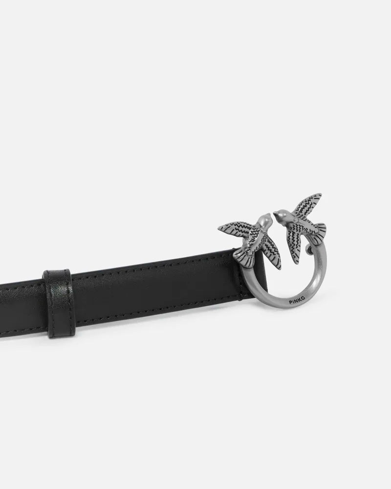PINKO  LOVE BERRY H2 BELT VITELLO SETA 25