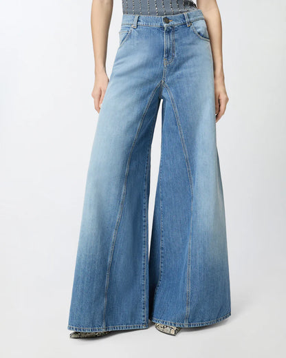 Pinko  WINONA WIDE LEG MEDIUM WAVE DENIM SS26