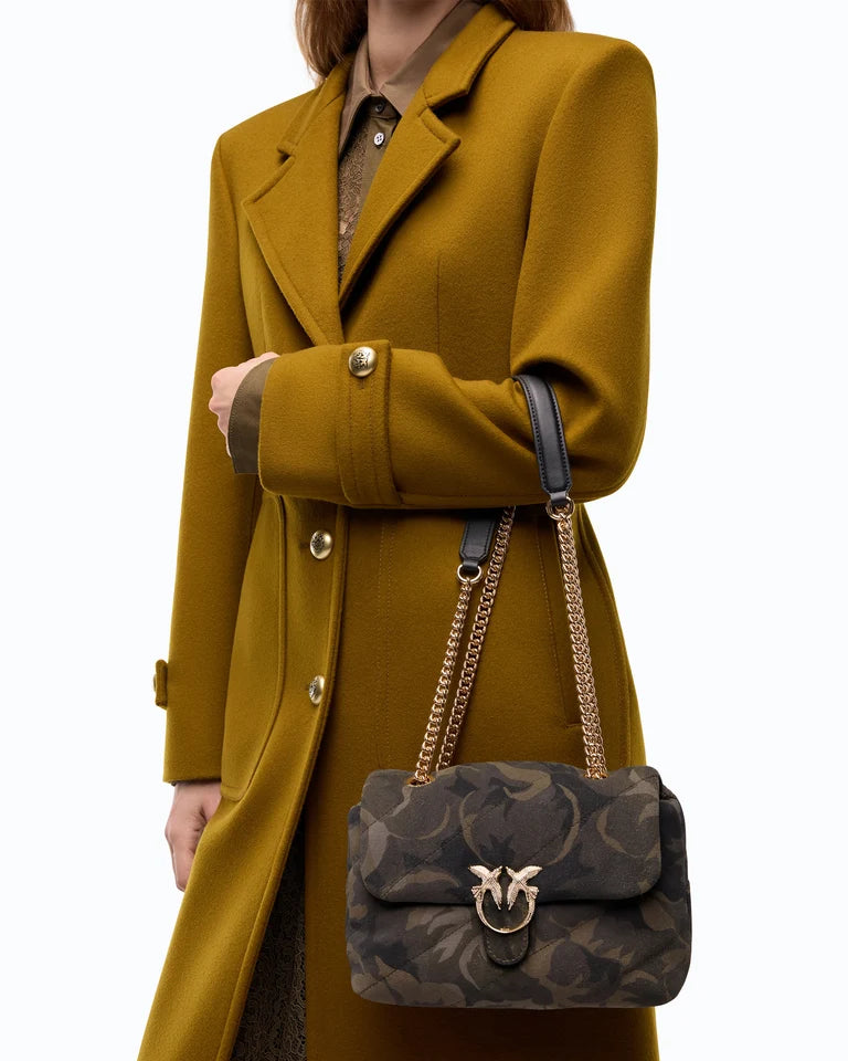 PINKO Borsa a mano e tracolla LOVE PUFF MINI CL SUEDE PRINT