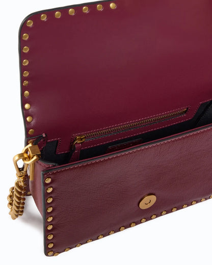 PINKO Borsa mini LOVE ONE SLOUCHY MN. STUDS SMA