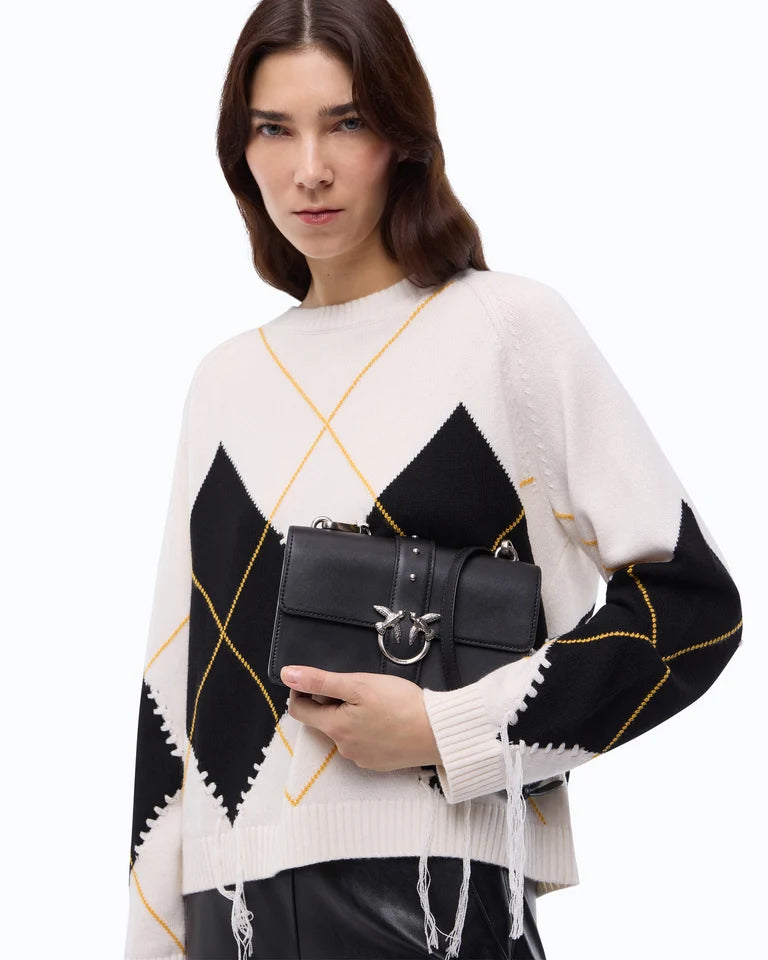 PINKO Borsa mini LOVE ONE MINI ST. SMALL B. VIT