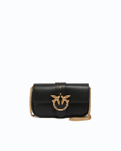PINKO POCHETTE LOVE POCKET NEW BUCKLE VITELLO