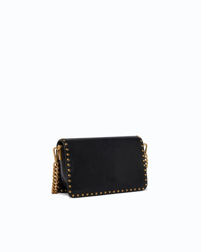 PINKO Borsa mini LOVE ONE SLOUCHY MN. STUDS SMA