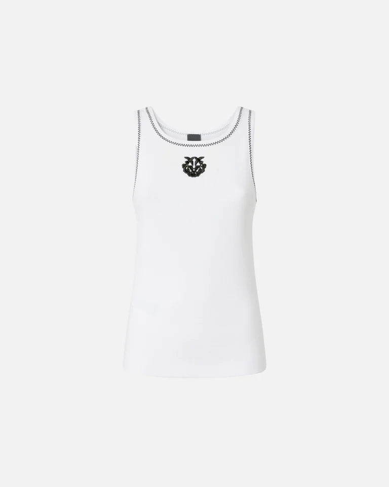 Pinko  BITETTO CANOTTA COSTINA LOGO  SS26
