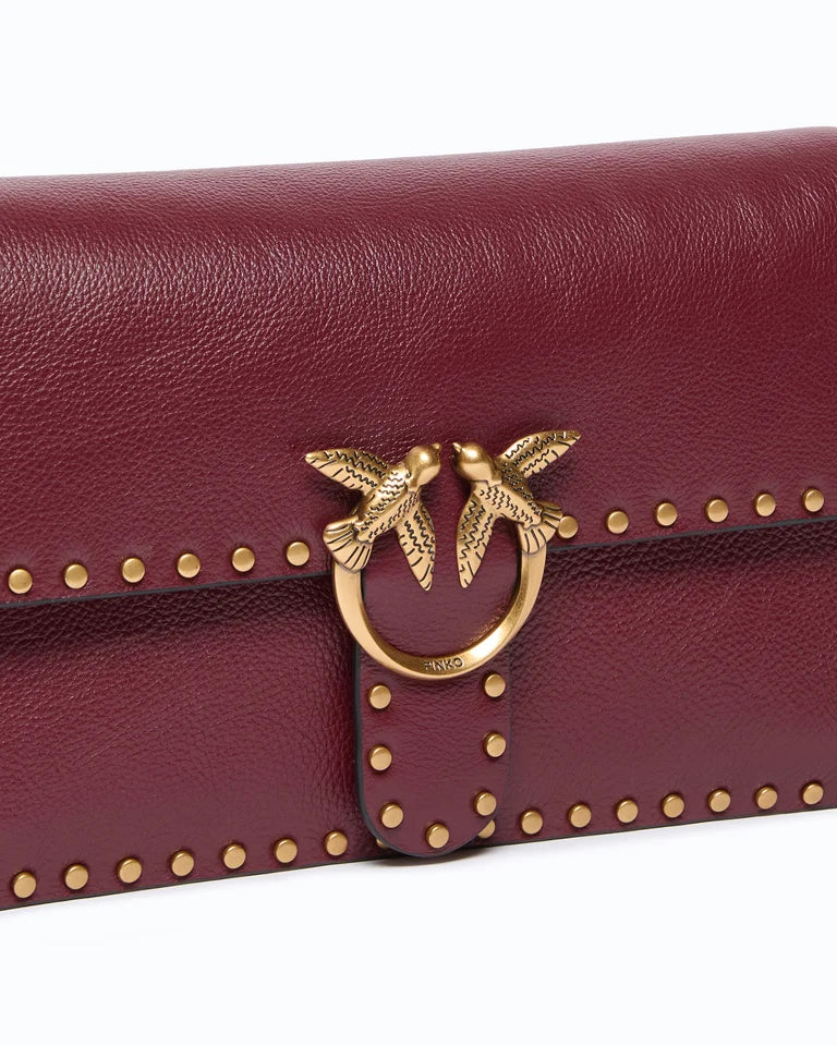 PINKO Borsa a mano e tracolla LOVE ONE SLOUCHY CL STUDS SMAL