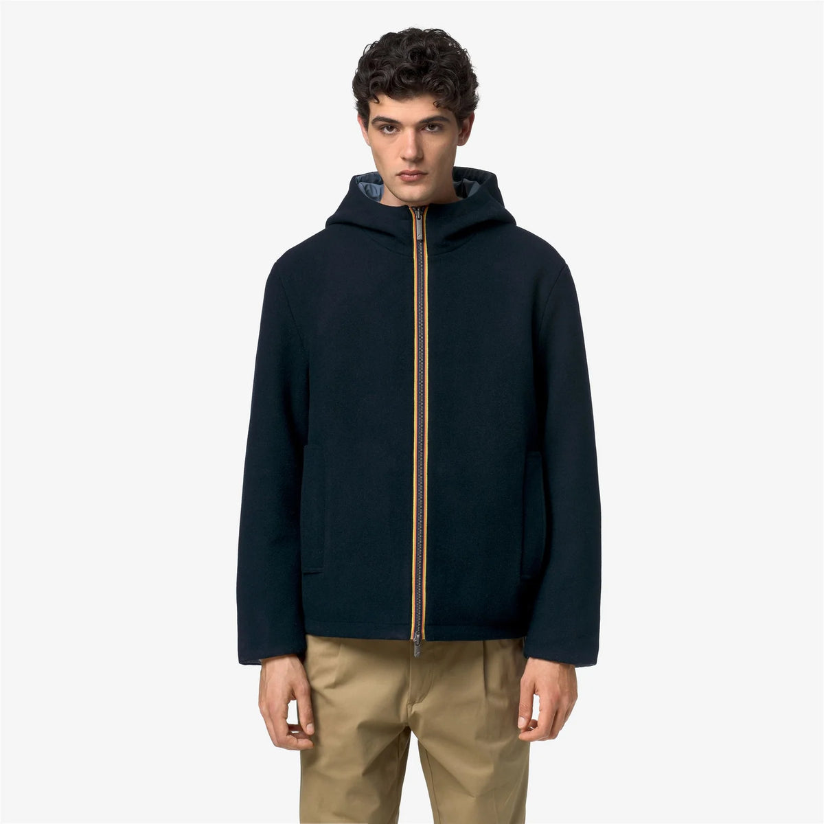 K-WAY CAPPOTTO CLAUDEL WOOL BONDED DOUBLE
