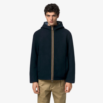 K-WAY CAPPOTTO CLAUDEL WOOL BONDED DOUBLE