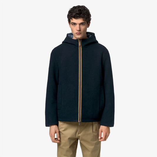 K-WAY CAPPOTTO CLAUDEL WOOL BONDED DOUBLE